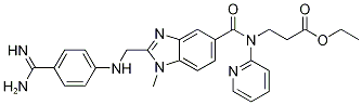 Ethyl 3-(2-(((4-carbamimidoylphenyl)amino)methyl)-1-methyl-N-(pyridin-2-yl)-1H-benzo[d]imidazole-5-carboxamido)propanoate