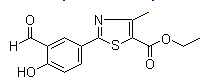 2-(3-aldehyde-4-hydroxyphenyl)-4-methyl-thiazole-5-carboxylate
