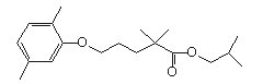 2,2-Dimethyl-5-(2,5-xylyloxy) valeric isobutyl ester