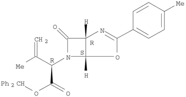 4-Oxa-2,6-diazabicyclo[320]hept-2-ene-6-acetic acid, a-(1-Methylethenyl)-3-(4-Methylphenyl)-7-oxo, diphenylMethyl ester, [1R-[1a,5a,6(R)]]