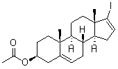 17-iodine androst-5,16-diene-3beta-acetate