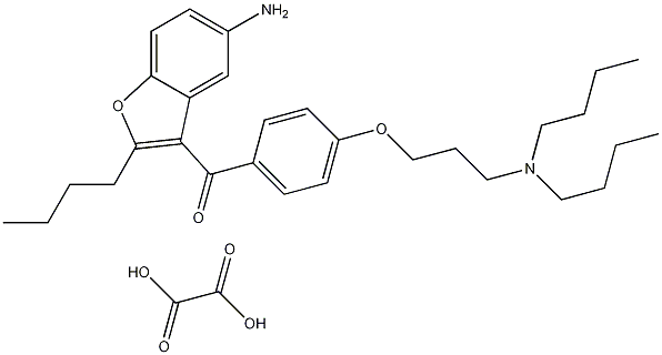 (5-amino-2-butyl-3-benzofuranyl)[4-[3-(dibutylamino)propoxy]phenyl]-methanone ethanedioate