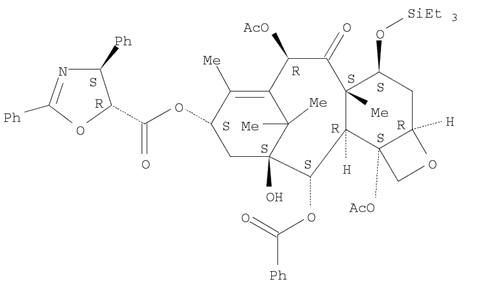 7-(triMethylsilyl)-13-O-[((4S,5R)-2,4-diphenyl-4,5-dihydro oxazol-5-yl)carbonyl]baccatin Ⅲ