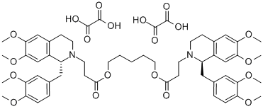 (1R,1R)-2,2-(3,11-dioxo-4,10-dioxatridecamethylene)-bis-(1,2,3,4-tetrahydro-6,7-dimethoxy-1-veratrylisoquindline)-dioxalate