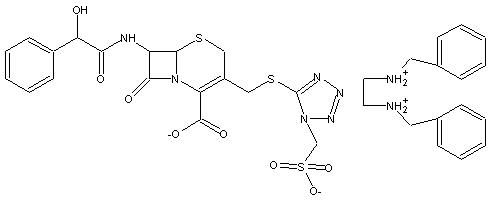 Cefonicid benzathine salts