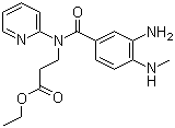 3-[[3-amino-4-(methlamino)benzoyl] pyridin-2-ylamino] propionic acid ethyl ester